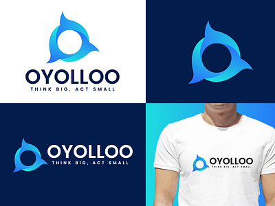 modern letter o+y+l logo desin