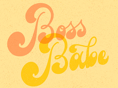 Boss Babe handlettering lettering