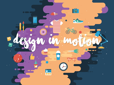 Design In Motion color design flat illustration vector