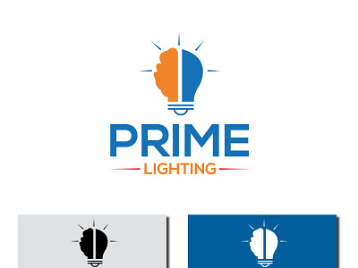 lighting logo branding design electric logo graphic design lighting logo logo