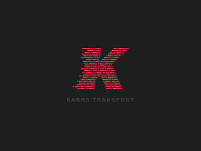 Transport Logo design gradient logo k letter logo minimal movement transport vehicle