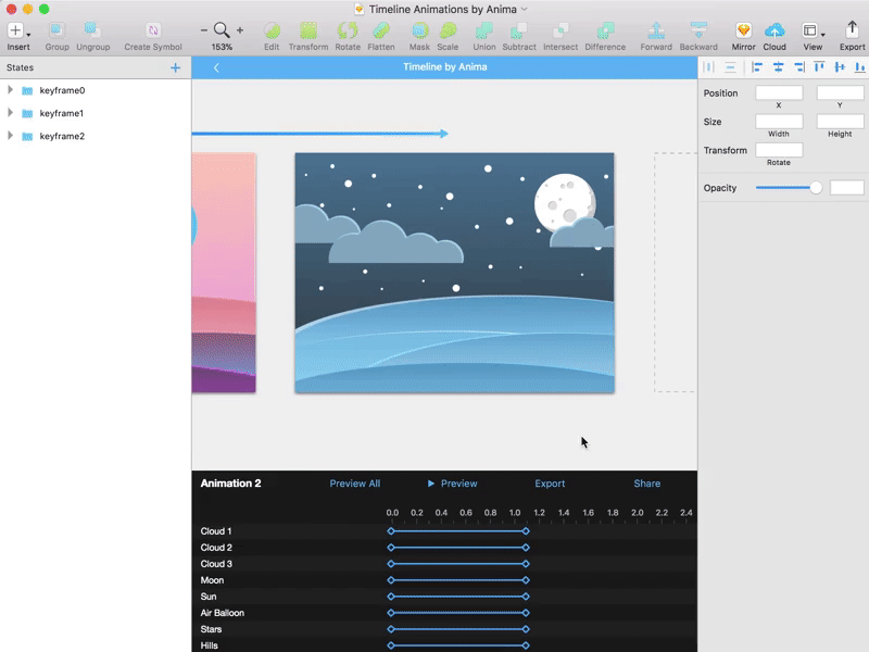 Timeline for Sketch | Anima