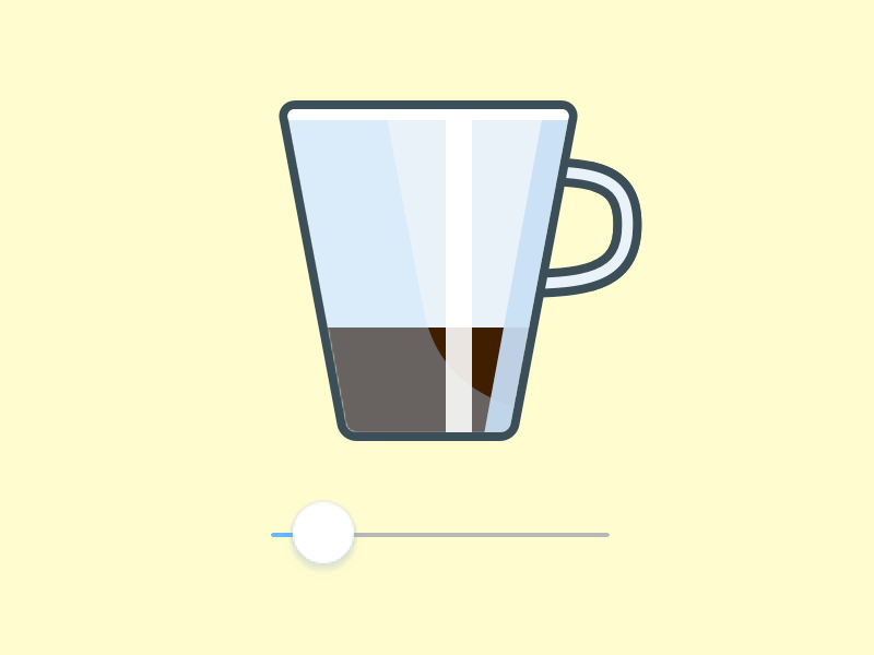 Coffee Slider anima animation coffee cup espresso gif motion design mug sketch sketch plugin timeline timeline for sketch