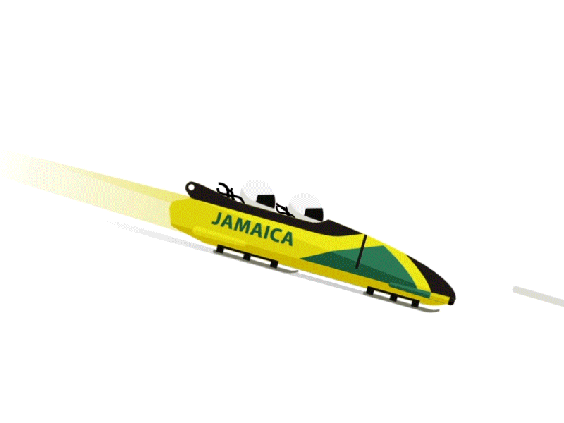 Jamaican Bob sled team 7dayloop animatedgif bobsleigh coolrunnings gif motion olympics sochi2014 winterolympics