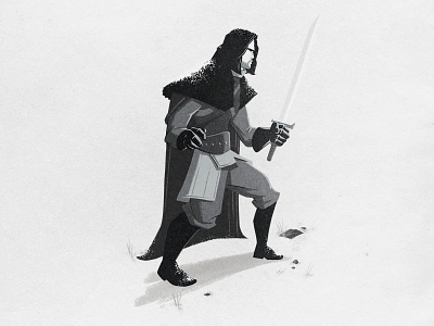 Game Of Thrones brush gameofthrones handdrawn illustration jonsnow nedstarcksbastard season4 texture type