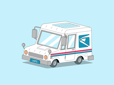 Jake's Bar Mitzvah | Mail Van Process 2d 3d aftereffects animation process vector