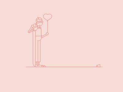 Find me somebody to love animation balloon gif heart icecream illustration pink valentine