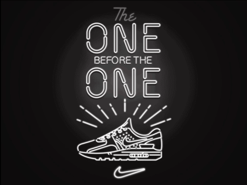 Happy Airmax day 28years airmax airmaxday icon lettering neon neontype nike sneakers