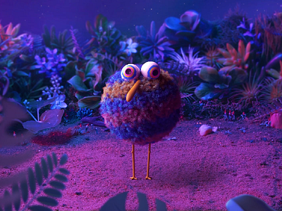 Mt Wave 3d animation animation design bird cgi character chicken dancing set build