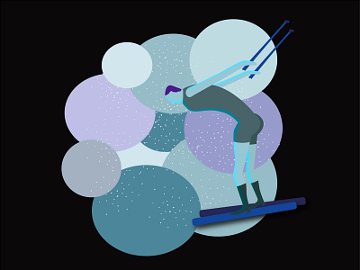 Confident skier adobeillusration branding design graphic design illustration logo