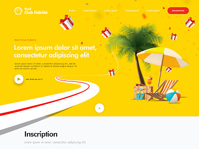 Shell landing page shell website
