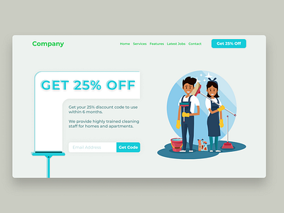 Housekeeping Company Landing Page