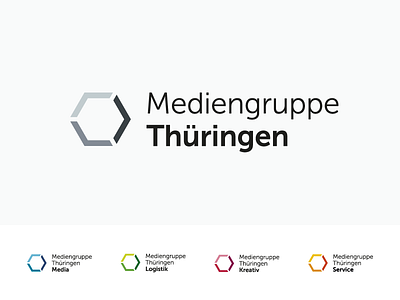 Mediengruppe Thüringen Logo branding logo media news sub brands umbrella brand
