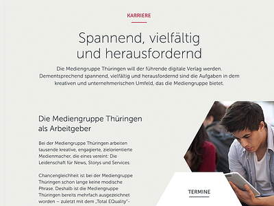 Mediengruppe Thüringen Website