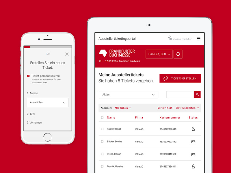 Messe frankfurt online ticketing by think moto on dribbble