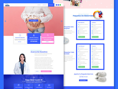 Maternity Hospital Web Design design elementor guadalajara interface mexico ux