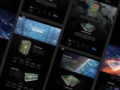 Nand Logic Website Design chip chipset dark hardware ram technology ux webdesign