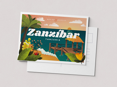 Postcard design from Zanzibar