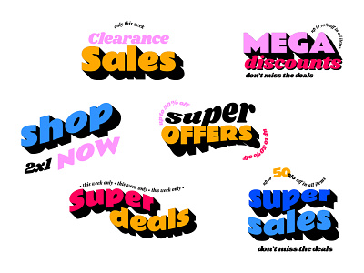 Sale labels badges collection design dicounts flat freepik graphic design labels lettering offer sale stickers vector