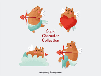 Cupic Character Collection freepik illustration