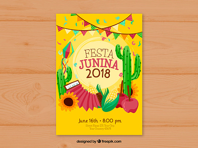 Festa Junina poster design festa junina freepik party poster vector