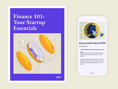 Pilot eBook ebook editorial editorial layout finance illustration tech typeset