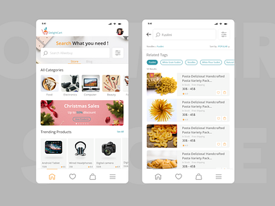 DelightCart - Ecommerce App store app design ui user interface ux