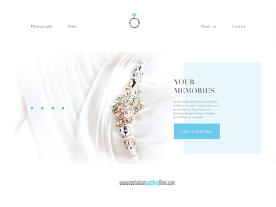 Wedding Responsive Website ui ux visual design website