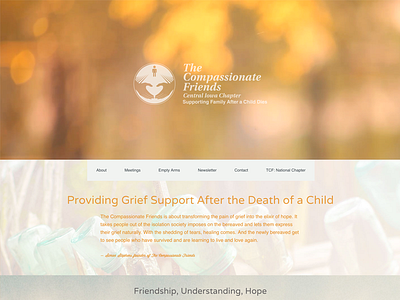 The Compassionate Friends clean design non profit web design web development website