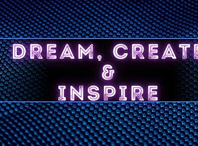 Dream, Create and Inspire branding graphic design logo