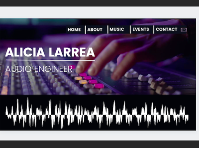 Audio Engineer branding design graphic design illustration typography ui ux website