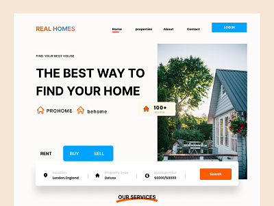 Real Estate-Landing Page 3d animation dashboard app dashboard design design graphic design home homedecor illustration landing page landingpage logo motion graphics real estate real estate landing page rent service ui ux website