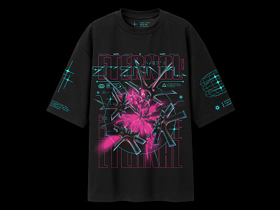 Dolls Kill Eternal T-shirt 3d apparel clothing cyberpunk design dollskill fashion illustration logo mockup streetwear t shirt