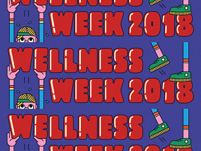 Wellness Week 2018 dropbox health illustration wellness week