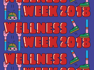 Wellness Week 2018 dropbox health illustration wellness week