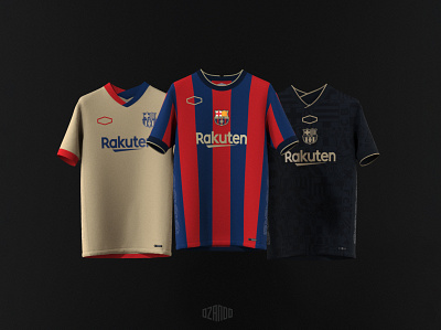fc barcelona x ozando concept set camiseta design fashion design fc barcelona football shirt jersey ozando sport design
