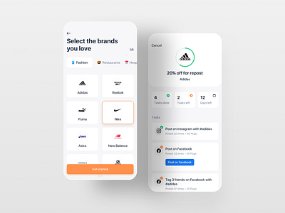 Promote brands - App UI