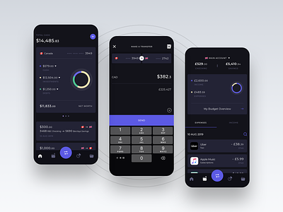 Payment App - Dark UI