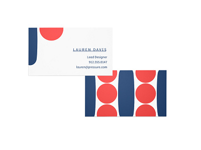 Pressure Business Cards blood pressure blue branding business cards collateral focus lab health identity mark red