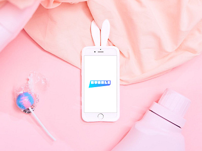 Laundry Day app bubble flat lay flatlay mockup styling