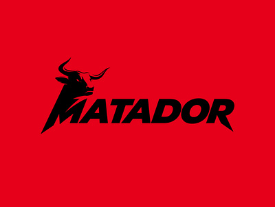 Matador buffalo bull bull head business horn mascot mascotlogo matador power red bull simple strenght