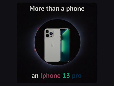 Iphone 13 pro poster design