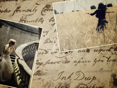 Background Ink Drop fashion old pictures text texture vintage