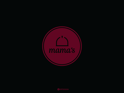 Mama's Hometown Market branding circle design logo mamas restaurant simple vector