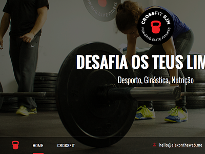 Crossfit Gym Website black crossfit flat gym icon oswald red website white