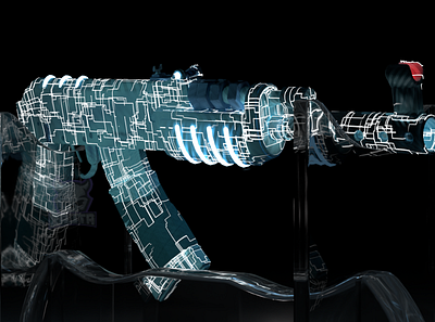 LUX AK 3d graphic design rust skin