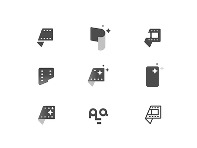 App Icon Iterations app edit figma film icon letter logo p video