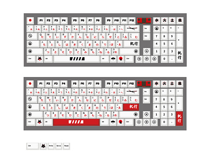 忍者系列键盘设计原创设计 x 忍者武士符号