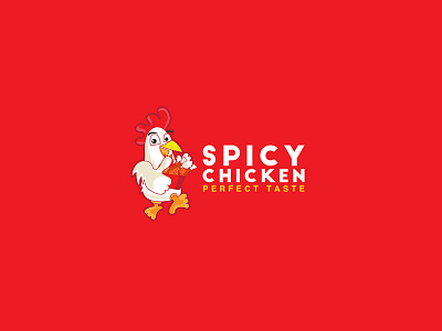 Logo Spicy Chicken branding chicken chickens design illustration logo