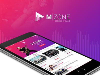 M-zone Application Concept concept electronic flat design material music app playlist ui app ui mobile uiux ux design viet nam vietnam